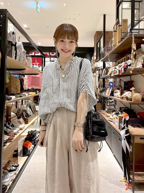 niko and  FINEリネンツイルパンツ niko and サンエー浦添西海岸