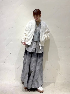 「niko and...（ニコアンド）のアイテム（ジャケット/アウター）」を使った、みきてぃ24さん（レディース・158cm）の春コーディネート