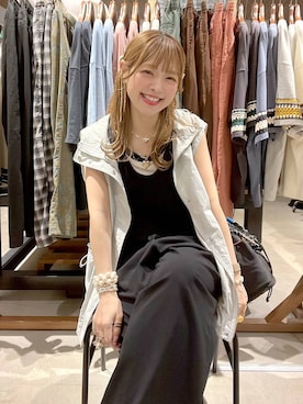 「ネックレス」｜みきてぃ24さん（レディース・158cm）の春コーディネート