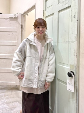 「niko and...（ニコアンド）のアイテム（スウェット）」を使った、みきてぃ24さん（骨格ウェーブ・レディース・158cm）の秋コーディネート