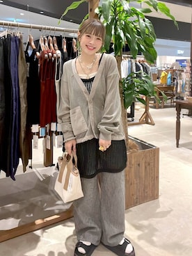「niko and...（ニコアンド）のアイテム」を使った、みきてぃ24さん（レディース・158cm）の春コーディネート