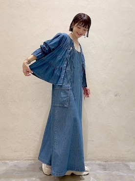 「niko and...（ニコアンド）のアイテム（アクセサリー）」を使った、みきてぃ24さん（骨格ウェーブ・レディース・158cm）の冬コーディネート