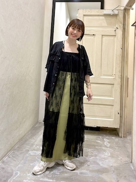 「niko and...（ニコアンド）のアイテム（アクセサリー）」を使った、みきてぃ24さん（骨格ウェーブ・レディース・158cm）の夏コーディネート