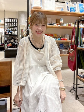 「niko and...（ニコアンド）のアイテム（パーカー）」を使った、みきてぃ24さん（レディース・158cm）の夏コーディネート