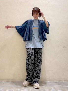 「niko and...（ニコアンド）のアイテム（パンツ）」を使った、みきてぃ24さん（骨格ウェーブ・レディース・158cm）の夏コーディネート