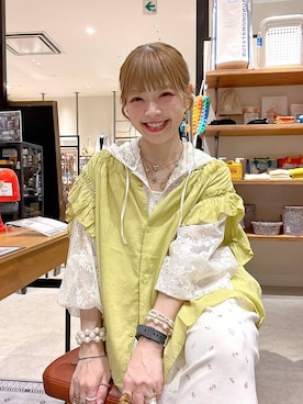 「アイテム（アンクレット）」を使った、みきてぃ24さん（レディース・158cm）の夏コーディネート