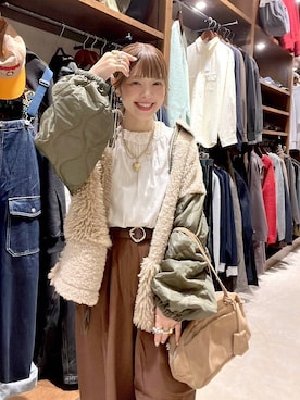 「JEANASIS（ジーナシス）のアイテム」を使った、みきてぃ24さん（レディース・158cm）の秋コーディネート