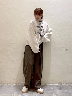「niko and...（ニコアンド）のアイテム（アクセサリー）」を使った、みきてぃ24さん（骨格ウェーブ・レディース・158cm）の秋コーディネート