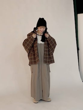 「体型カバー」｜みきてぃ24さん（レディース・158cm）の秋コーディネート