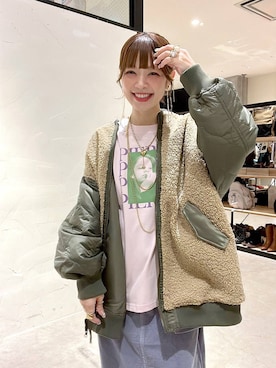 「アイテム（ネックレス）」を使った、みきてぃ24さん（レディース・158cm）の秋コーディネート