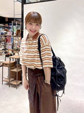 「アイテム（ポロシャツ）」を使った、みきてぃ24さん（レディース・158cm）の夏コーディネート