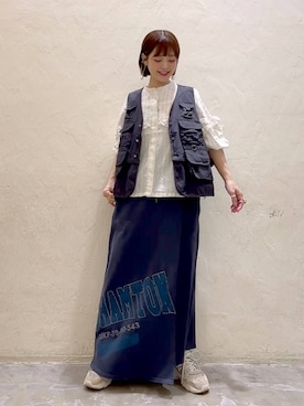 「niko and...（ニコアンド）のアイテム」を使った、みきてぃ24さん（骨格ウェーブ・レディース・158cm）の春コーディネート