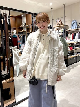 「アイテム（チャーム）」を使った、みきてぃ24さん（レディース・158cm）の冬コーディネート