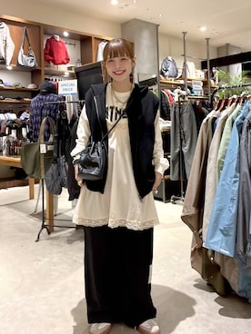 「アイテム（キャミソール）」を使った、みきてぃ24さん（レディース・158cm）の秋コーディネート