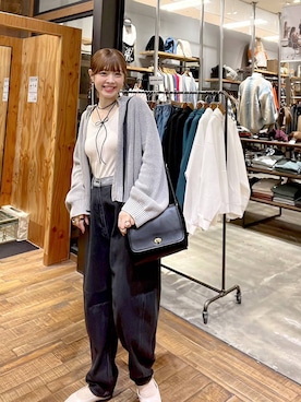 「niko and...（ニコアンド）のアイテム（アクセサリー）」を使った、みきてぃ24さん（骨格ウェーブ・レディース・158cm）の秋コーディネート
