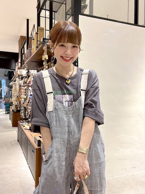 セール】FINEリネンツイルサロペット（サロペット