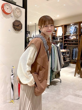 「アイテム（ブルゾン）」を使った、みきてぃ24さん（レディース・158cm）の秋コーディネート