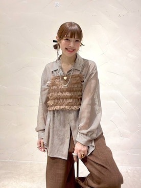 「アイテム（その他トップス）」を使った、みきてぃ24さん（レディース・158cm）の夏コーディネート