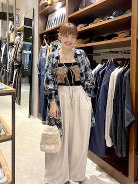 「アイテム（その他トップス）」を使った、みきてぃ24さん（レディース・158cm）の秋コーディネート