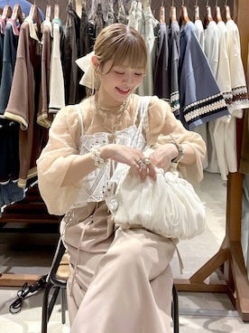 「ネックレス」｜みきてぃ24さん（レディース・158cm）の春コーディネート