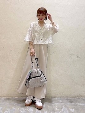 「niko and...（ニコアンド）のアイテム」を使った、みきてぃ24さん（骨格ウェーブ・レディース・158cm）の夏コーディネート