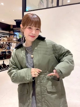 「アイテム（チュニック）」を使った、みきてぃ24さん（レディース・158cm）の秋コーディネート