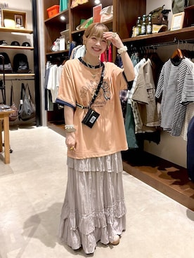 「アイテム（財布）」を使った、みきてぃ24さん（レディース・158cm）の春コーディネート