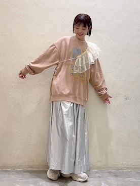 「niko and...（ニコアンド）のアイテム（アクセサリー）」を使った、みきてぃ24さん（骨格ウェーブ・レディース・158cm）の冬コーディネート