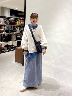 「アイテム（ヘアアクセサリー）」を使った、みきてぃ24さん（レディース・158cm）の冬コーディネート