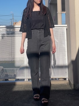 「LAKOLE（ラコレ）のアイテム（シャツ/ブラウス）」を使った、annさん（レディース・165cm）の夏コーディネート