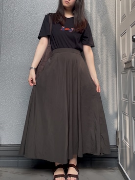 「Design Tshirts Store graniph（デザイン　ティーシャツ　ストア　グラニフ）のアイテム」を使った、annさん（レディース・165cm）の夏コーディネート