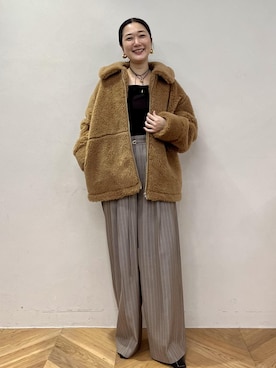 「アイテム（ブルゾン）」を使った、michiko.iさん（レディース・160cm・30代）の秋コーディネート