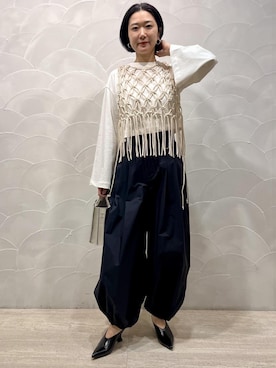 「FEMME」｜「アイテム（その他シューズ）」を使った、michiko.iさん（レディース・160cm）の冬コーディネート