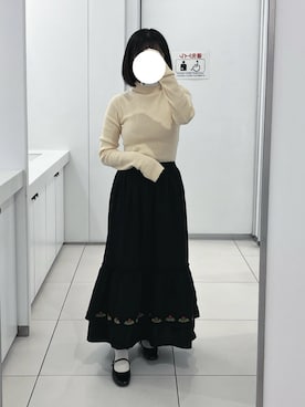 フルーツバスケットpr 　ギャザースカート　クロ フルーツバスケットpr ギャザースカート クロ 新作ファッション