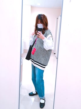 「manonfripes（マノンフリップ）のアイテム」を使った、ゆうさん（レディース・151cm）の春コーディネート