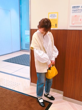 「manonfripes（マノンフリップ）のアイテム」を使った、ゆうさん（レディース・151cm）の春コーディネート