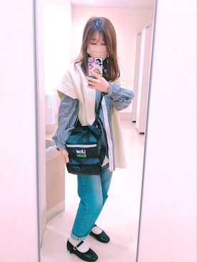 「manonfripes（マノンフリップ）のアイテム」を使った、ゆうさん（レディース・151cm）の春コーディネート
