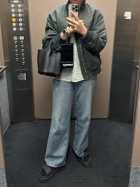 「HERMES（エルメス）のアイテム（ハンドバッグ）」を使った、りさるるさん（レディース・168cm）の夏コーディネート