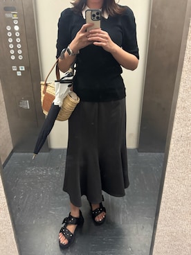 「VIS（ビス）のアイテム」を使った、りさるるさん（レディース・168cm）の夏コーディネート