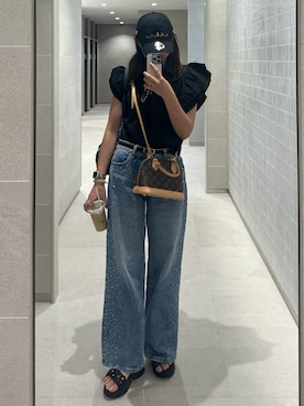 「LOUIS VUITTON（ルイヴィトン）のアイテム」を使った、りさるるさん（レディース・168cm）の秋コーディネート