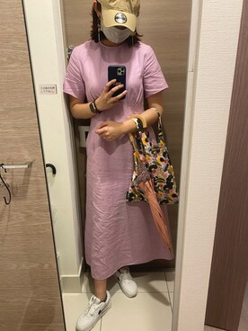 「BEAMS（ビームス）のアイテム（ワンピース/ドレス）」を使った、りさるるさん（レディース・168cm）の夏コーディネート
