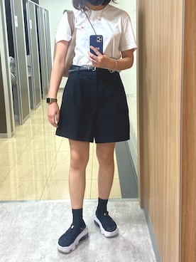 「STELLA McCARTNEY（ステラマッカートニー）のアイテム（トートバッグ）」を使った、りさるるさん（レディース・168cm）の秋コーディネート