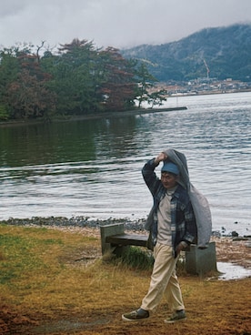 「MUJI Labo（ムジラボ）のアイテム」を使った、sonnyさん（メンズ・165cm）の冬コーディネート