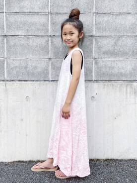 Gap ギャップ の タイダイ トラピーズ ワンピース キッズ ワンピース Wear