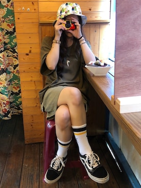 「PUMA（プーマ）のアイテム（レッグウェア）」を使った、J🌝さん（レディース・155cm）の秋コーディネート
