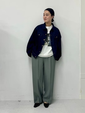 「URBAN RESEARCH ROSSO WOMEN（アーバンリサーチ　ロッソ）のアイテム（デニムジャケット）」を使った、オオノさん（レディース・162cm）の冬コーディネート