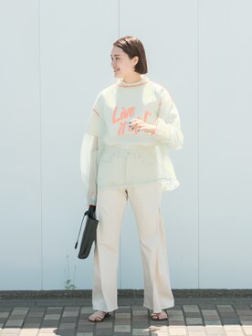 「WANDERUNG（ワンデルング）のアイテム」を使った、オオノさん（レディース・162cm）の春コーディネート