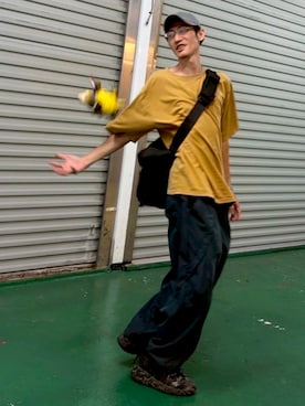 「BEAMS（ビームス）のアイテム（パンツ）」を使った、xxiao_maaさん（メンズ・174cm）の春コーディネート