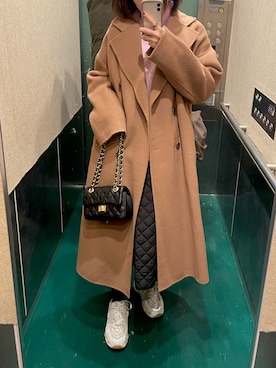 「N.O.R.C（ノーク）のアイテム（ジャケット/アウター）」を使った、蜜雪ミッシェルさん（レディース・161cm）の冬コーディネート