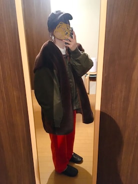 「etsinta（エシンタ）のアイテム（その他アウター）」を使った、anさん（レディース・155cm）の春コーディネート
